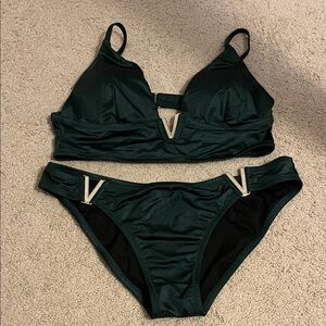 Victoria's Secret Dark Green Bikini Set